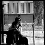 Amoureux sur un banc