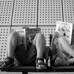 en attendant le train