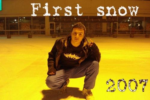 First snow in 2007