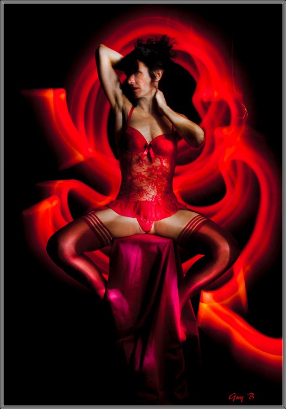 Light-painting avec l'Ange So